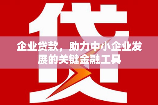 康定企业贷款，助力中小企业发展的关键金融工具