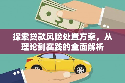 康定探索贷款风险处置方案，从理论到实践的全面解析